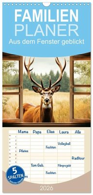 Familienplaner 2026 - Aus dem Fenster geblickt mit 5 Spalten (Wandkalender, 21 x 45 cm) CALVENDO Familienplaner 2026 - Aus dem Fenster geblickt mit 5 Spalten (Wandkalender, 21 x 45 cm) CALVENDO
