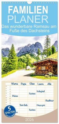 Cover Familienplaner 2026 - Das wunderbare Ramsau am Fuße des Dachsteins mit 5 Spalten (Wandkalender, 21 x 45 cm) CALVENDO