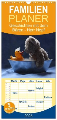 Familienplaner 2026 - Bärentraum mit 5 Spalten (Wandkalender, 21 x 45 cm) CALVENDO