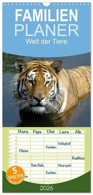Familienplaner 2026 - Welt der Tiere mit 5 Spalten (Wandkalender, 21 x 45 cm) CALVENDO Familienplaner 2026 - Welt der Tiere mit 5 Spalten (Wandkalender, 21 x 45 cm) CALVENDO