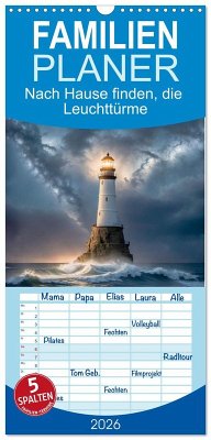 Familienplaner 2026 - Nach Hause finden, die Leuchttürme mit 5 Spalten (Wandkalender, 21 x 45 cm) CALVENDO Cover Familienplaner 2026 - Nach Hause finden, die Leuchttürme mit 5 Spalten (Wandkalender, 21 x 45 cm) CALVENDO