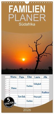 Familienplaner 2026 - Südafrika mit 5 Spalten (Wandkalender, 21 x 45 cm) CALVENDO