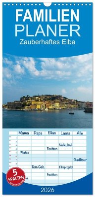 Cover Familienplaner 2026 - Zauberhaftes Elba mit 5 Spalten (Wandkalender, 21 x 45 cm) CALVENDO
