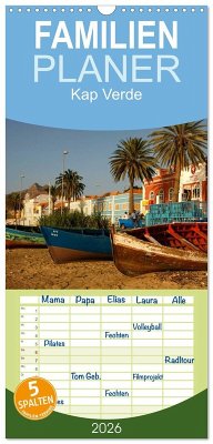 Cover Familienplaner 2026 - Kap Verde mit 5 Spalten (Wandkalender, 21 x 45 cm) CALVENDO
