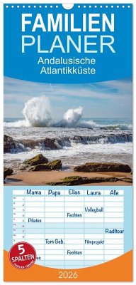 Cover Familienplaner 2026 - Andalusische Atlantikküste mit 5 Spalten (Wandkalender, 21 x 45 cm) CALVENDO