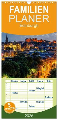 Familienplaner 2026 - Edinburgh - Impressionen aus der schottischen Hauptstadt mit 5 Spalten (Wandkalender, 21 x 45 cm) CALVENDO Familienplaner 2026 - Edinburgh - Impressionen aus der schottischen Hauptstadt mit 5 Spalten (Wandkalender, 21 x 45 cm) CALVENDO