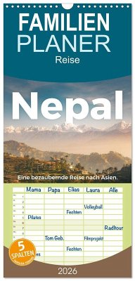Familienplaner 2026 - Nepal - Eine bezaubernde Reise nach Asien. mit 5 Spalten (Wandkalender, 21 x 45 cm) CALVENDO Cover Familienplaner 2026 - Nepal - Eine bezaubernde Reise nach Asien. mit 5 Spalten (Wandkalender, 21 x 45 cm) CALVENDO