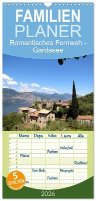 Familienplaner 2026 - Romantisches Fernweh - Gardasee mit 5 Spalten (Wandkalender, 21 x 45 cm) CALVENDO Familienplaner 2026 - Romantisches Fernweh - Gardasee mit 5 Spalten (Wandkalender, 21 x 45 cm) CALVENDO