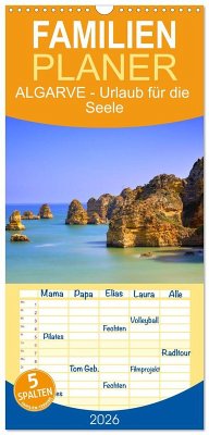 Familienplaner 2026 - ALGARVE - Urlaub für die Seele mit 5 Spalten (Wandkalender, 21 x 45 cm) CALVENDO Cover Familienplaner 2026 - ALGARVE - Urlaub für die Seele mit 5 Spalten (Wandkalender, 21 x 45 cm) CALVENDO