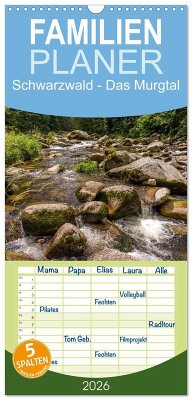 Cover Familienplaner 2026 - Schwarzwald - Das Murgtal mit 5 Spalten (Wandkalender, 21 x 45 cm) CALVENDO
