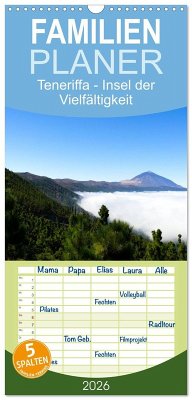 Familienplaner 2026 - Teneriffa - Insel der Vielfältigkeit mit 5 Spalten (Wandkalender, 21 x 45 cm) CALVENDO Familienplaner 2026 - Teneriffa - Insel der Vielfältigkeit mit 5 Spalten (Wandkalender, 21 x 45 cm) CALVENDO