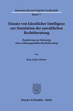 Cover Einsatz von künstlicher Intelligenz zur Simulation der anwaltlichen Rechtsberatung