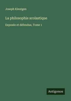 Cover La philosophie scolastique
