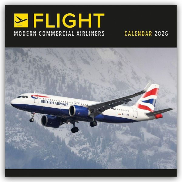 Flight - Modern Commercial Airliners - Passagierflugzeuge 2026 - Wand-Kalender