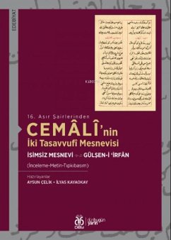 Cover 16. Asir Sairlerinden Cemalinin Iki Tasavvufi Mesnevisi
