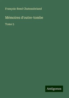 Cover Mémoires d'outre-tombe