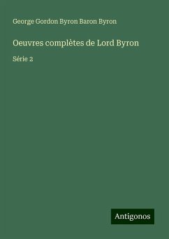 Cover Oeuvres complètes de Lord Byron