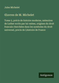 Cover ¿uvres de M. Michelet