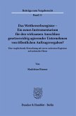 Das Wettbewerbsregister - Ein neues Instrumentarium für den wirksamen Ausschluss gesetzeswidrig agierender Unternehmen von öffentlichen Auftragsvergaben? Das Wettbewerbsregister - Ein neues Instrumentarium für den wirksamen Ausschluss gesetzeswidrig agierender Unternehmen von öffentlichen Auftragsvergaben?