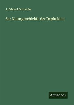 Cover Zur Naturgeschichte der Daphniden