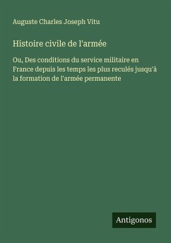 Cover Histoire civile de l'armée