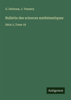 Cover Bulletin des sciences mathématiques