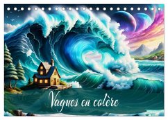 Vagues en colère (Calendrier de bureau 2026 DIN A5 vertical), CALVENDO calendrier mensuel