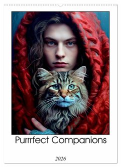 Purrrfect Companions (Wall Calendar 2026 DIN A2 portrait), CALVENDO 12 Month Wall Calendar Purrrfect Companions (Wall Calendar 2026 DIN A2 portrait), CALVENDO 12 Month Wall Calendar