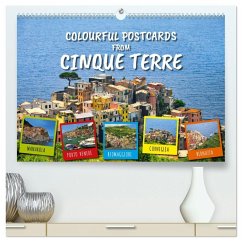 Cover Colourful Postcards from Cinque Terre (High Quality Premium Wall Calendar 2026 DIN A2 landscape),CALVENDO 12 Month Wall Calendar