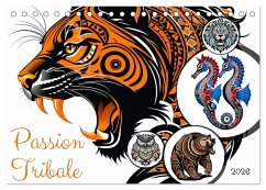 Cover Passion Tribale (Calendrier de bureau 2026 DIN A5 vertical), CALVENDO calendrier mensuel