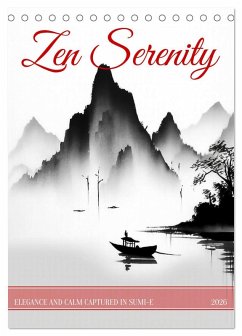 Zen Serenity (Desk Calendar 2026 DIN A5 portrait), CALVENDO 12 Month DeskCalendar