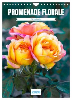 Promenade florale (Calendrier mural 2026 DIN A4 horizontal), CALVENDO calendrier mensuel