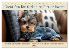 Great fun for Yorkshire Terrier lovers (Desk Calendar 2026 DIN A5 landscape), CALVENDO 12 Month DeskCalendar
