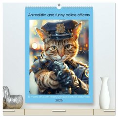 Animalistic and funny police officers (High Quality Premium Wall Calendar 2026 DIN A2 portrait),CALVENDO 12 Month Wall Calendar