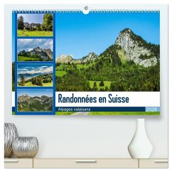 Randonnées en Suisse alpages valaisans (Calendrier mural 2026 DIN A2 vertical) calendrier de bureau