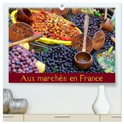 Cover Aux marchés en France (Calendrier mural 2026 DIN A2 vertical) calendrier de bureau