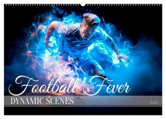 Cover FOOTBALL FEVER Dynamic scenes (Wall Calendar 2026 DIN A2 landscape), CALVENDO 12 Month Wall Calendar