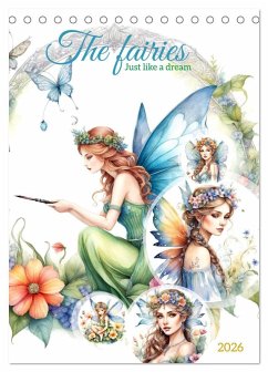 Cover The fairies (Desk Calendar 2026 DIN A5 portrait), CALVENDO 12 Month DeskCalendar