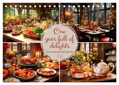 Cover One year full of delights (Desk Calendar 2026 DIN A5 landscape), CALVENDO 12 Month DeskCalendar