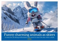 Funny charming animals as skiers (Wall Calendar 2026 DIN A2 landscape), CALVENDO 12 Month Wall Calendar Funny charming animals as skiers (Wall Calendar 2026 DIN A2 landscape), CALVENDO 12 Month Wall Calendar