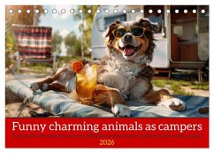 Funny charming animals as campers (Desk Calendar 2026 DIN A5 landscape), CALVENDO 12 Month DeskCalendar Funny charming animals as campers (Desk Calendar 2026 DIN A5 landscape), CALVENDO 12 Month DeskCalendar