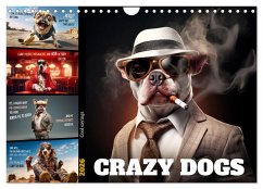 Cover Crazy dogs COOL SAYINGS (Wall Calendar 2026 DIN A4 landscape), CALVENDO 12 Month Wall Calendar