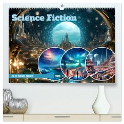 Cover SCIENCE FICTION Life on distant planets (High Quality Premium Wall Calendar 2026 DIN A2 landscape),CALVENDO 12 Month Wall Calendar