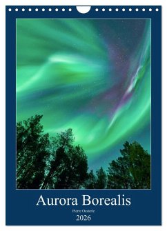 Cover Aurora Borealis en Scandinavie (Calendrier mural 2026 DIN A4 horizontal), CALVENDO calendrier mensuel