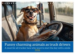 Funny charming animals as truck drivers (Wall Calendar 2026 DIN A4 landscape), CALVENDO 12 Month Wall Calendar Funny charming animals as truck drivers (Wall Calendar 2026 DIN A4 landscape), CALVENDO 12 Month Wall Calendar