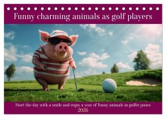 Funny charming animals as golf players (Desk Calendar 2026 DIN A5 landscape), CALVENDO 12 Month DeskCalendar Funny charming animals as golf players (Desk Calendar 2026 DIN A5 landscape), CALVENDO 12 Month DeskCalendar