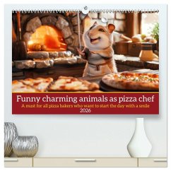 Funny charming animals as pizza chef (High Quality Premium Wall Calendar 2026 DIN A2 landscape),CALVENDO 12 Month Wall Calendar Funny charming animals as pizza chef (High Quality Premium Wall Calendar 2026 DIN A2 landscape),CALVENDO 12 Month Wall Calendar