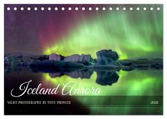 Cover Iceland Aurora - Night Photography by Tony Prower (Desk Calendar 2026 DIN A5 landscape), CALVENDO 12 Month DeskCalendar