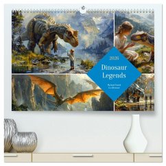 Cover Dinosaur Legends (High Quality Premium Wall Calendar 2026 DIN A2 landscape),CALVENDO 12 Month Wall Calendar