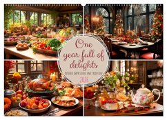 Cover One year full of delights (Wall Calendar 2026 DIN A2 landscape), CALVENDO 12 Month Wall Calendar
